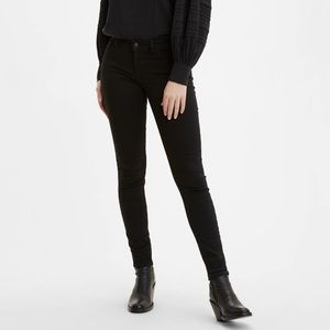 Levi 710 Super Skinny Black Petite Jeans